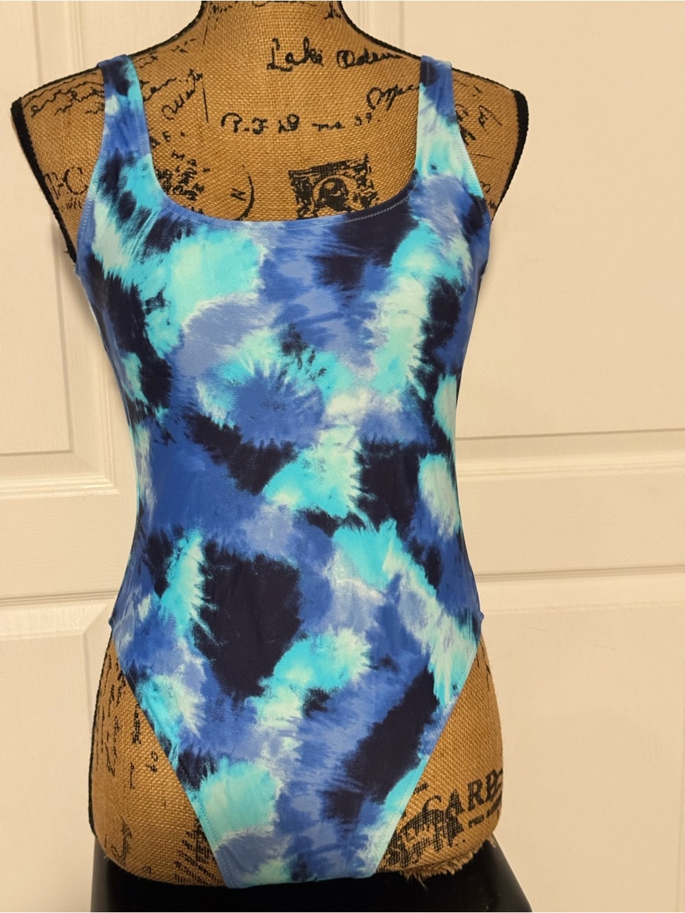Aerie, New with tags! Blue Tie-Dye One-Piece Swimsuit